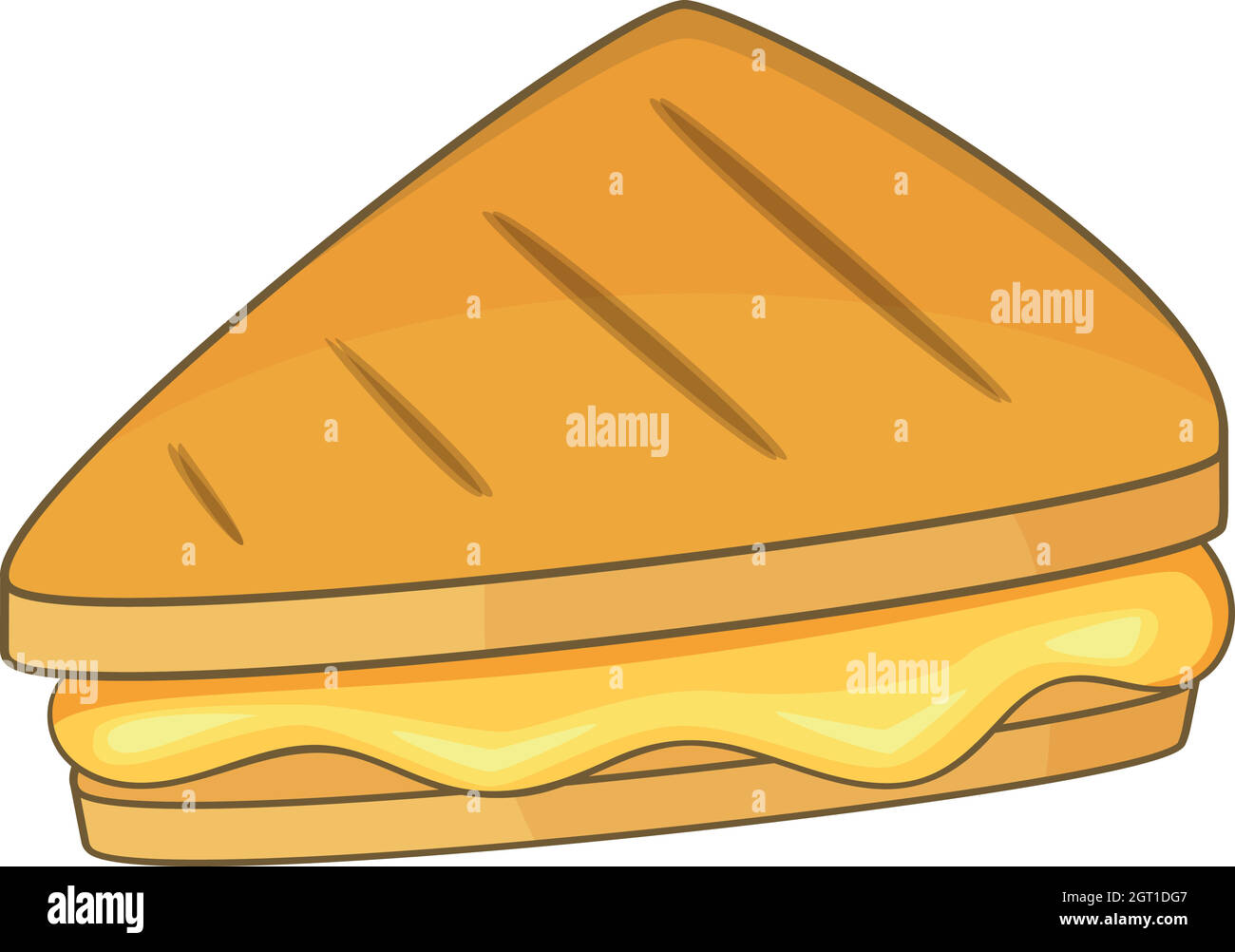Pezzo di torta icona, stile cartoon Illustrazione Vettoriale