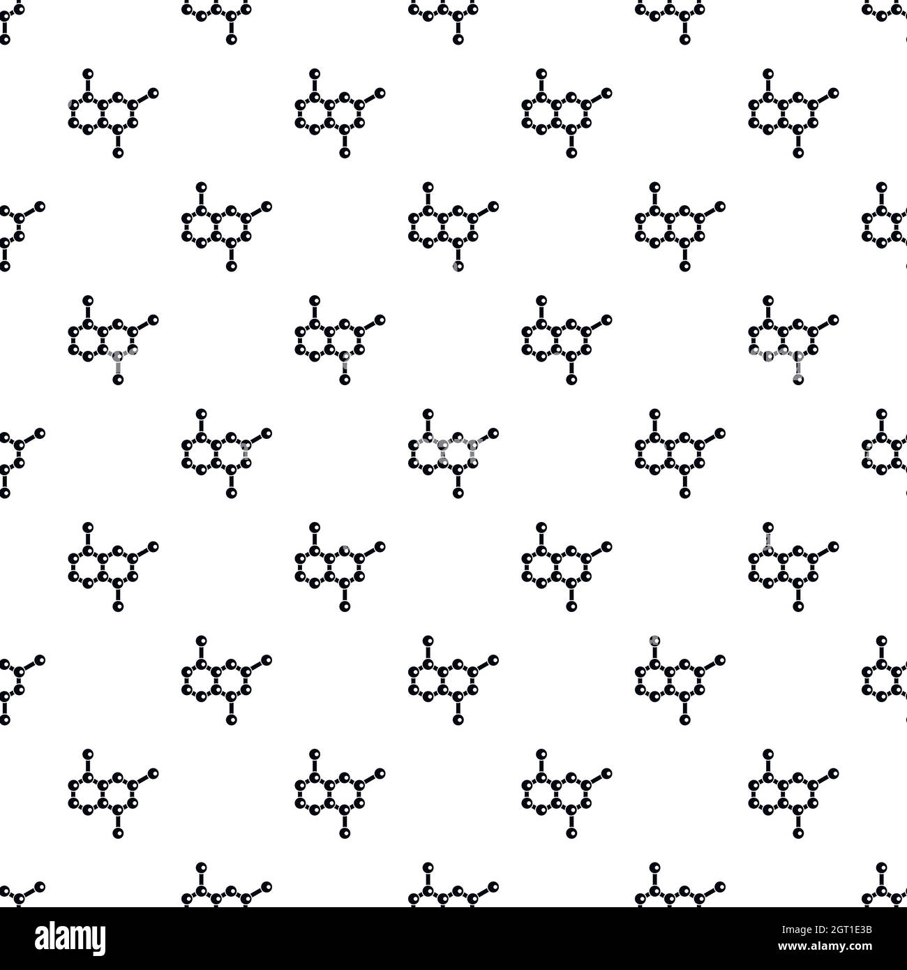 Reticolo cristallino pattern, stile semplice Illustrazione Vettoriale