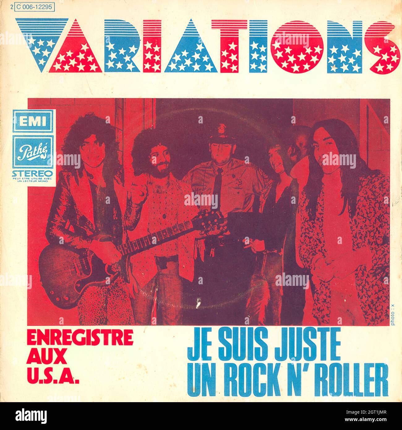 Varianti - JE suis juste un Rock n' Roller - copertina Vintage Vinyl Record Foto Stock