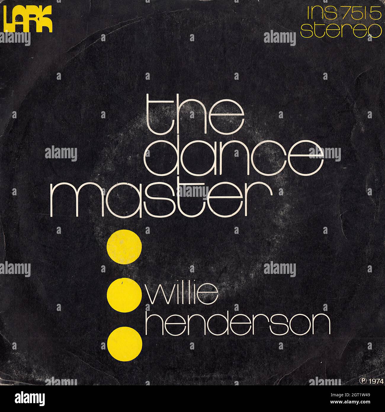 Willie Henderson - il maestro di danza (vocale e strumentale) 45rpm - copertina Vintage Vinyl Record Foto Stock