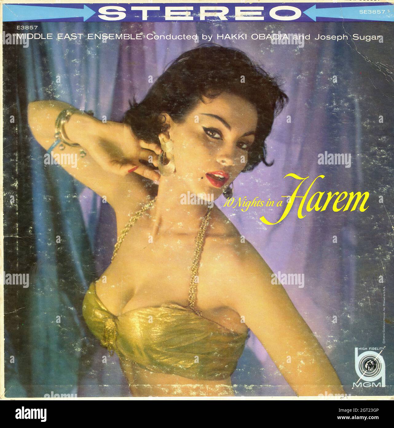 10 notti in Un Harem - Vintage Musical Vinyl Album Foto Stock