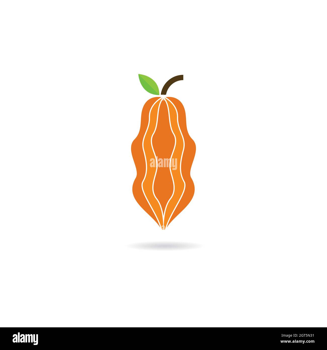 Modello di logo cacao disegno di icone vettoriali Foto Stock