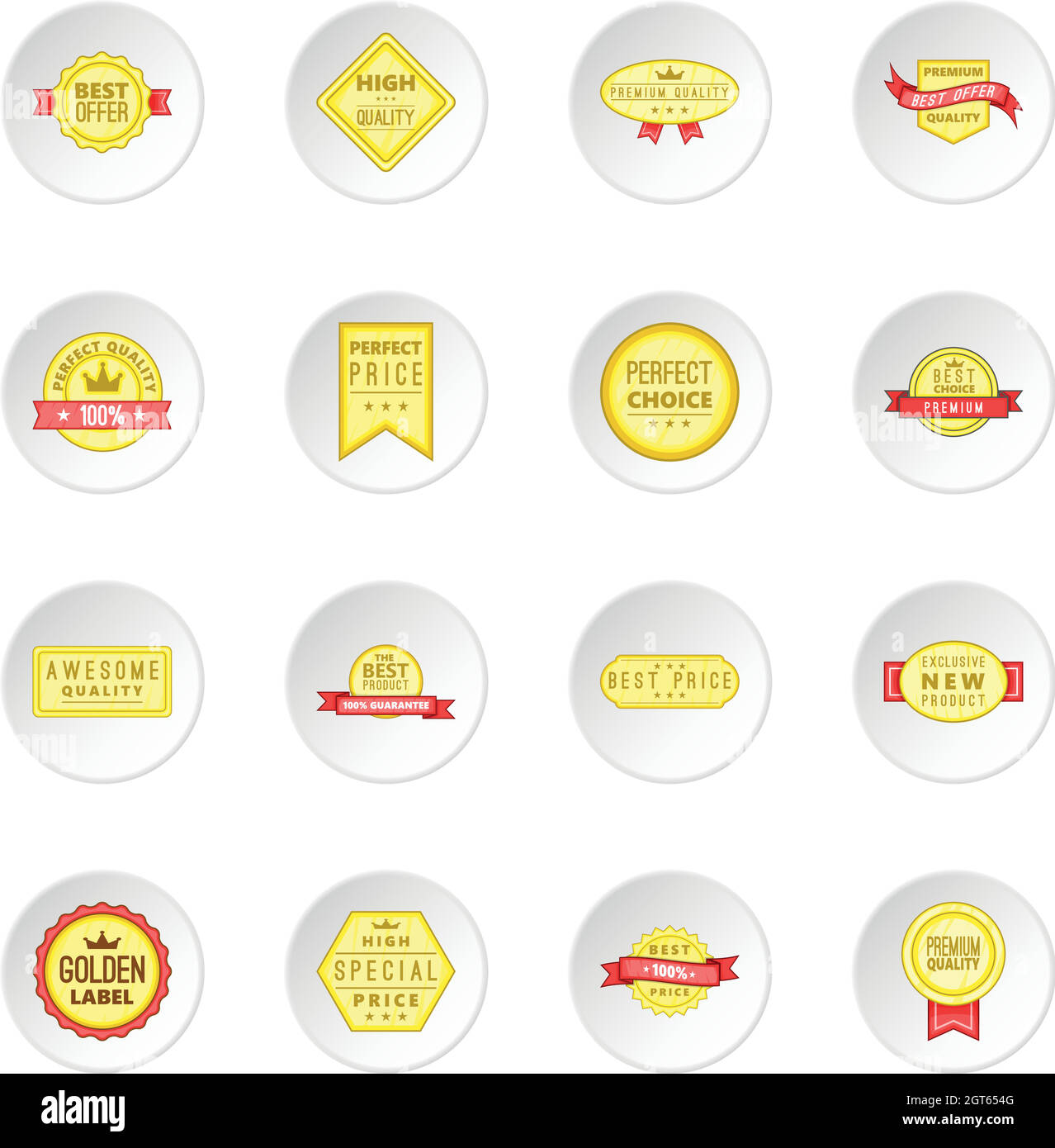 Retail label set di icone Illustrazione Vettoriale Retail label set di icone Illustrazione Vettoriale