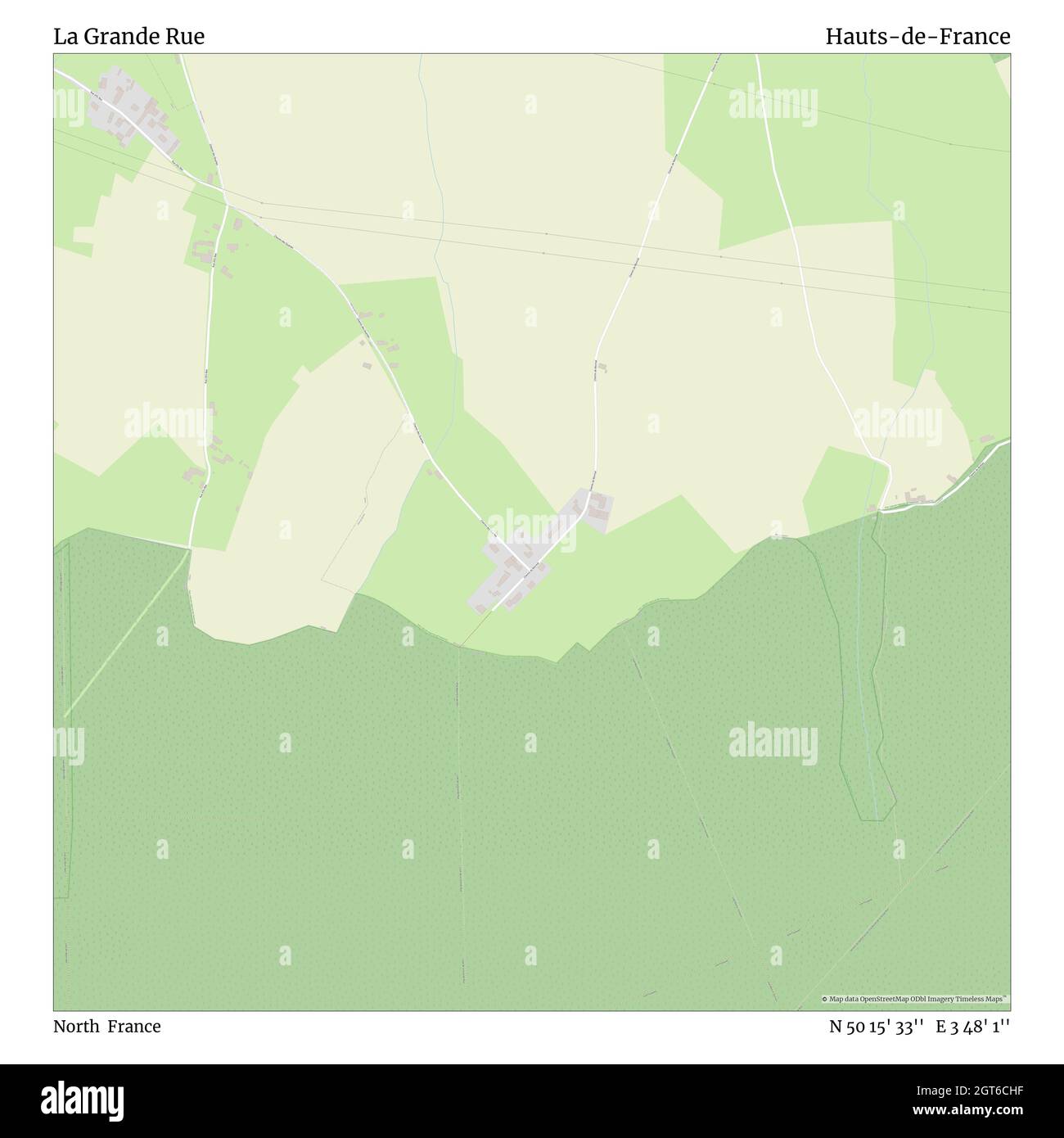 La Grande Rue, Nord, Francia, Hauts-de-France, N 50 15' 33'', e 3 48' 1'', mappa, mappa senza tempo pubblicata nel 2021. Viaggiatori, esploratori e avventurieri come Florence Nightingale, David Livingstone, Ernest Shackleton, Lewis and Clark e Sherlock Holmes si sono affidati alle mappe per pianificare i viaggi verso gli angoli più remoti del mondo, Timeless Maps sta mappando la maggior parte delle località del mondo, mostrando il successo di grandi sogni Foto Stock