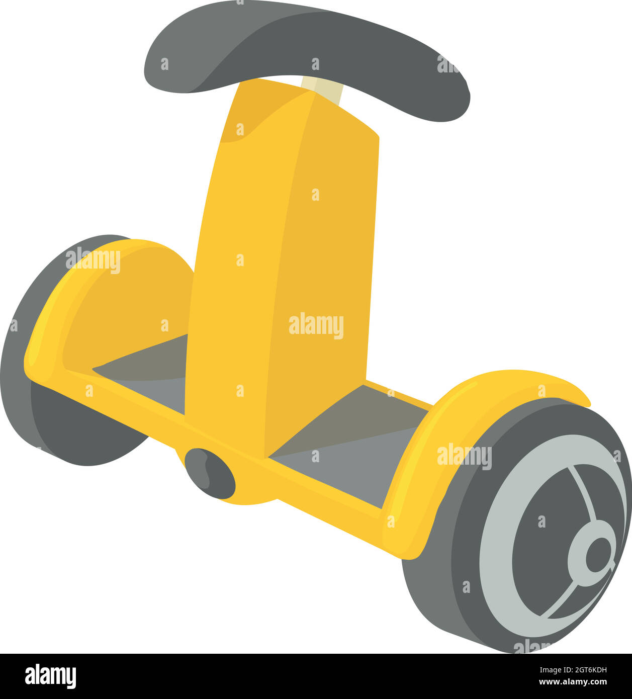Ecologia segway icona, stile cartoon Illustrazione Vettoriale
