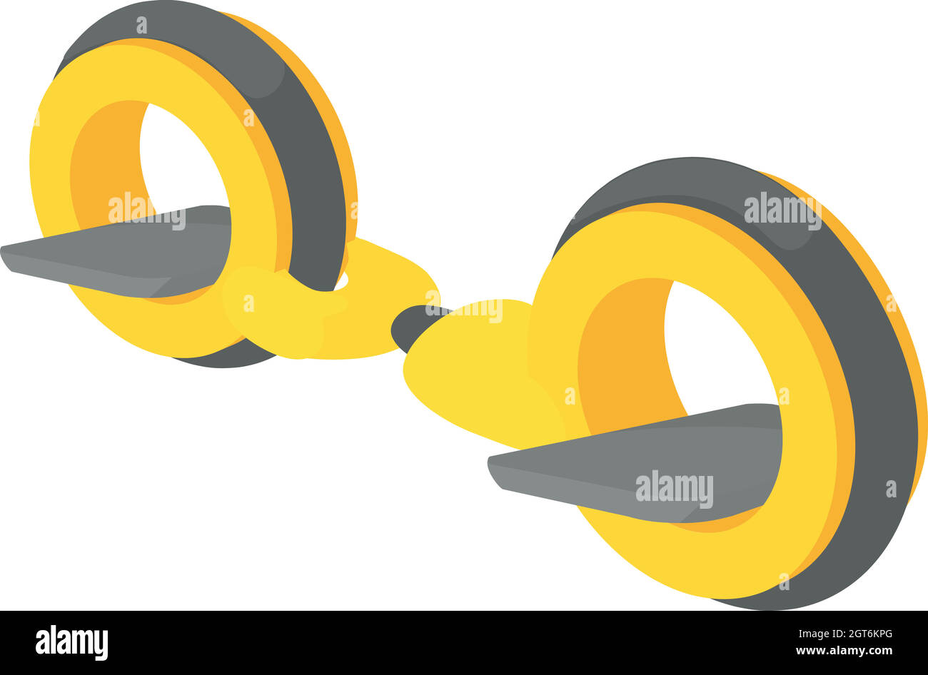 Piccola icona segway, stile cartoon Illustrazione Vettoriale