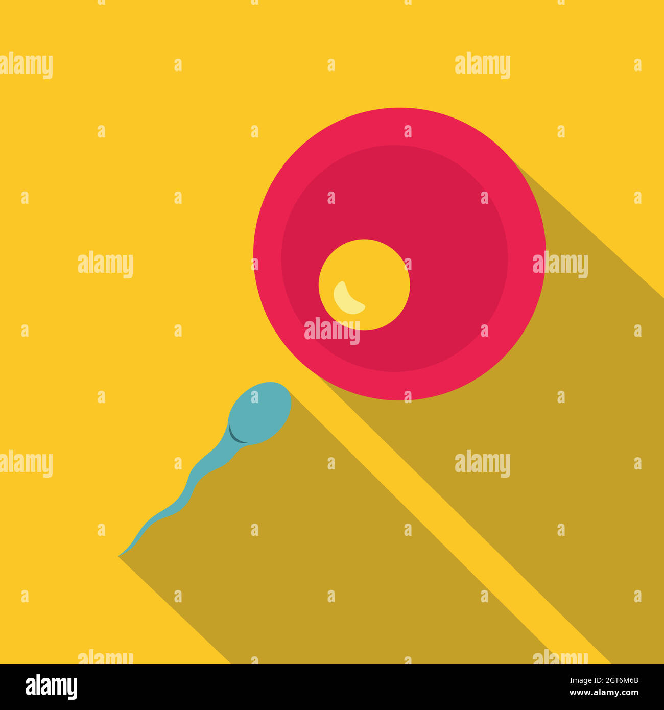 Piatto di Petri con icona uova fertilizzate, piatto Illustrazione Vettoriale