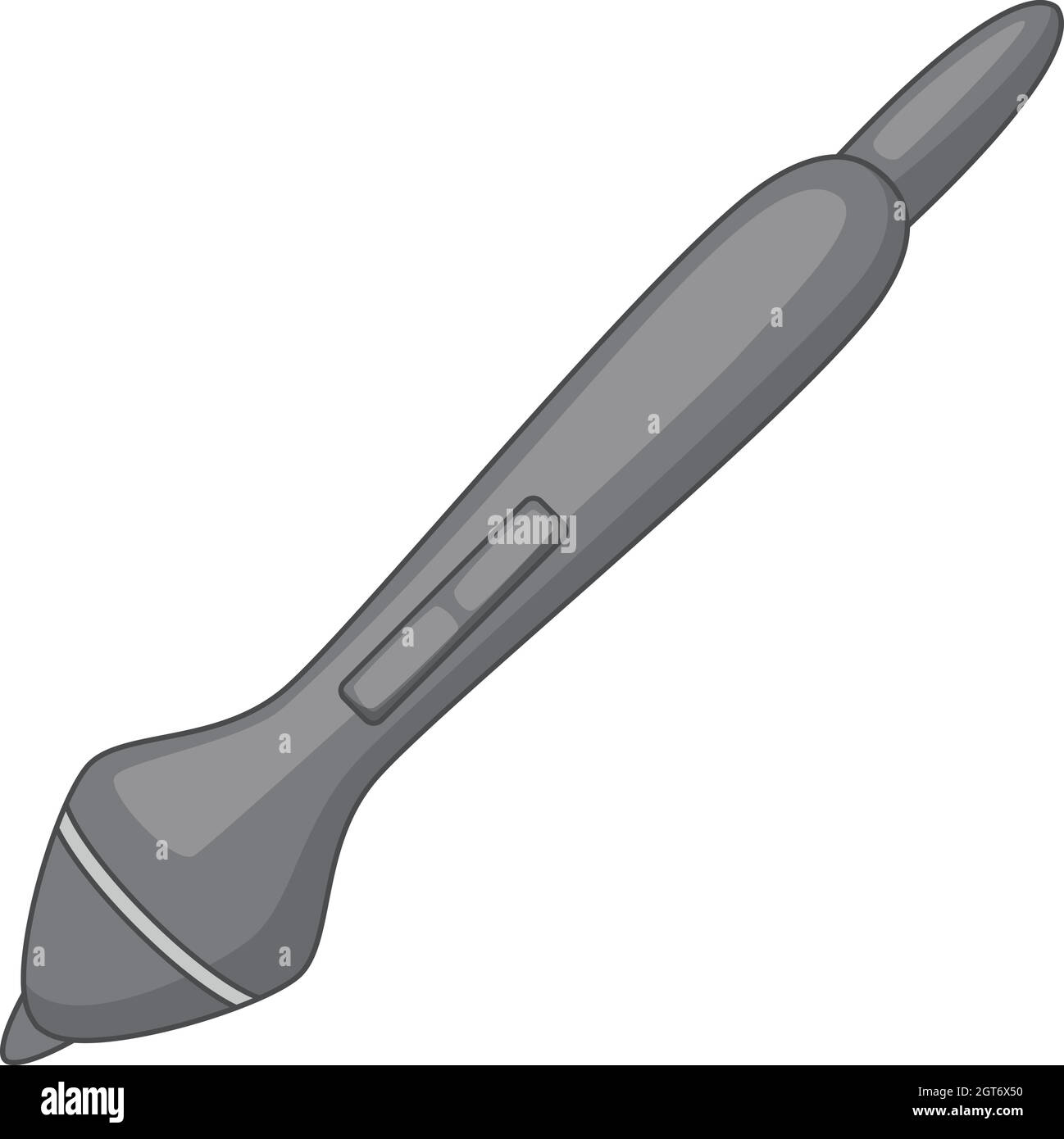 Accesso wireless a penna per Tablet icona, stile cartoon Illustrazione Vettoriale