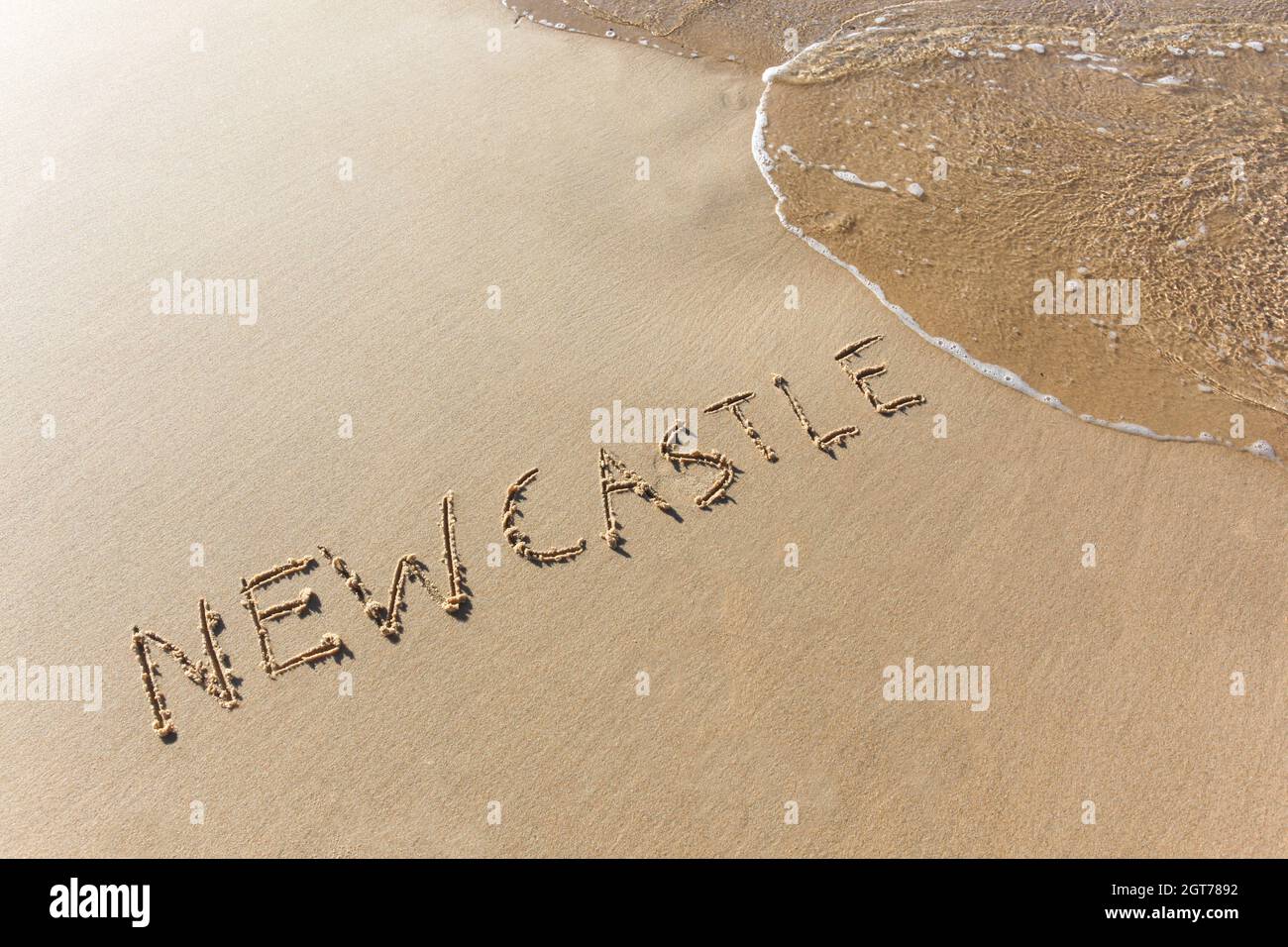 Newcastle è la città più importante sulla costa orientale del nuovo Galles del Sud, con molte belle spiagge. Foto Stock