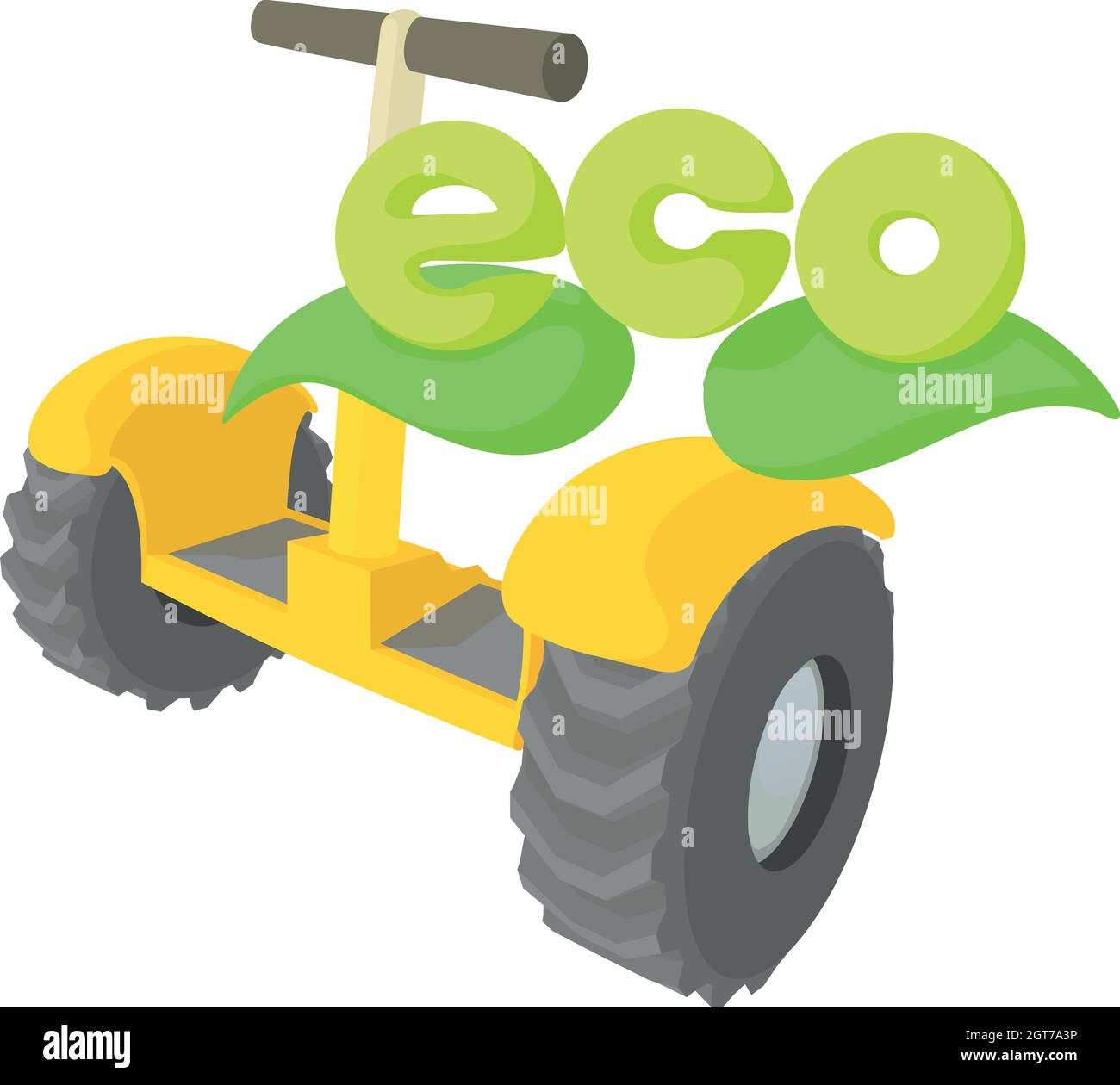 Icona del Segway, stile cartoon Illustrazione Vettoriale