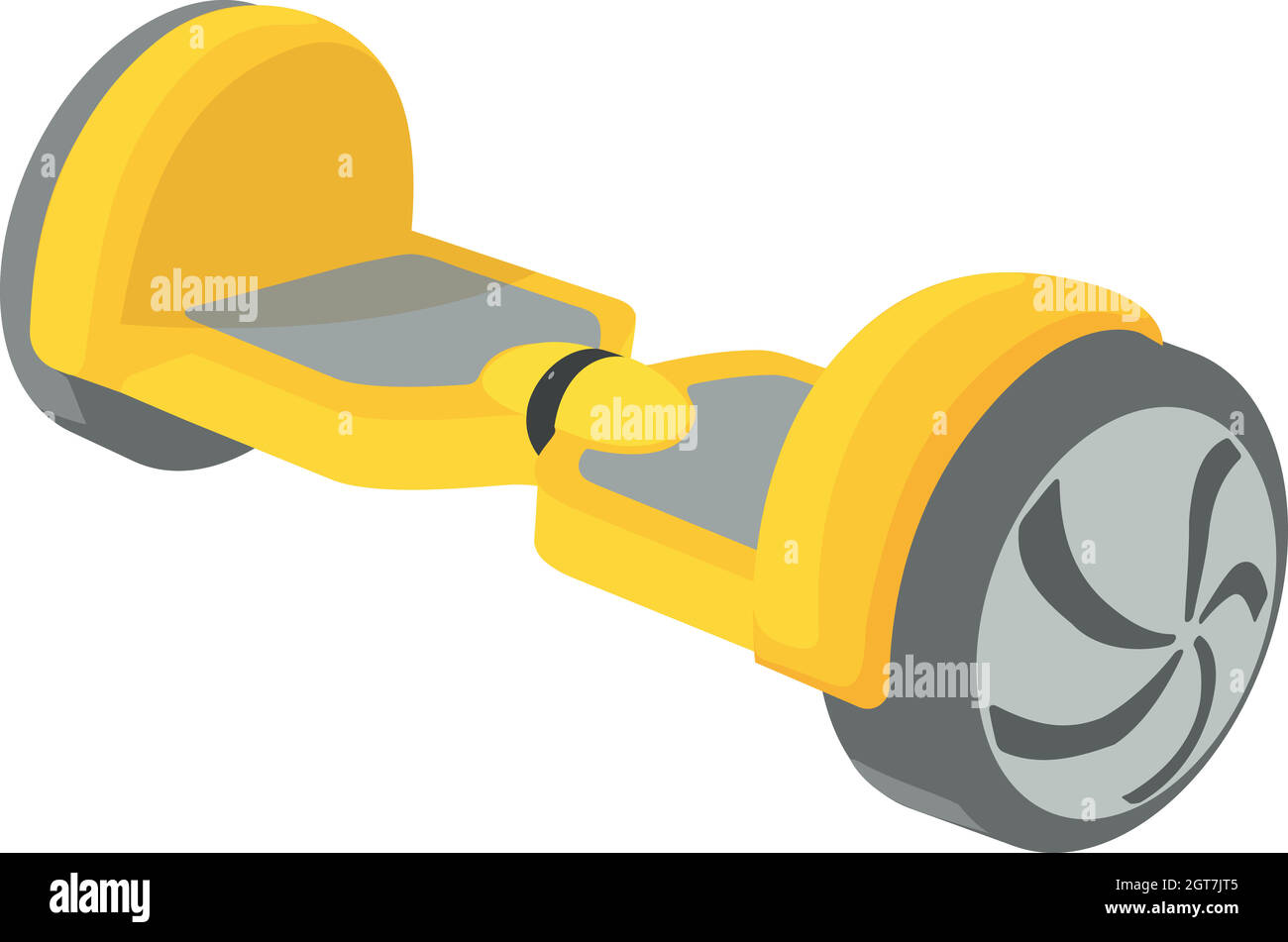 Piccola icona segway, stile cartoon Illustrazione Vettoriale