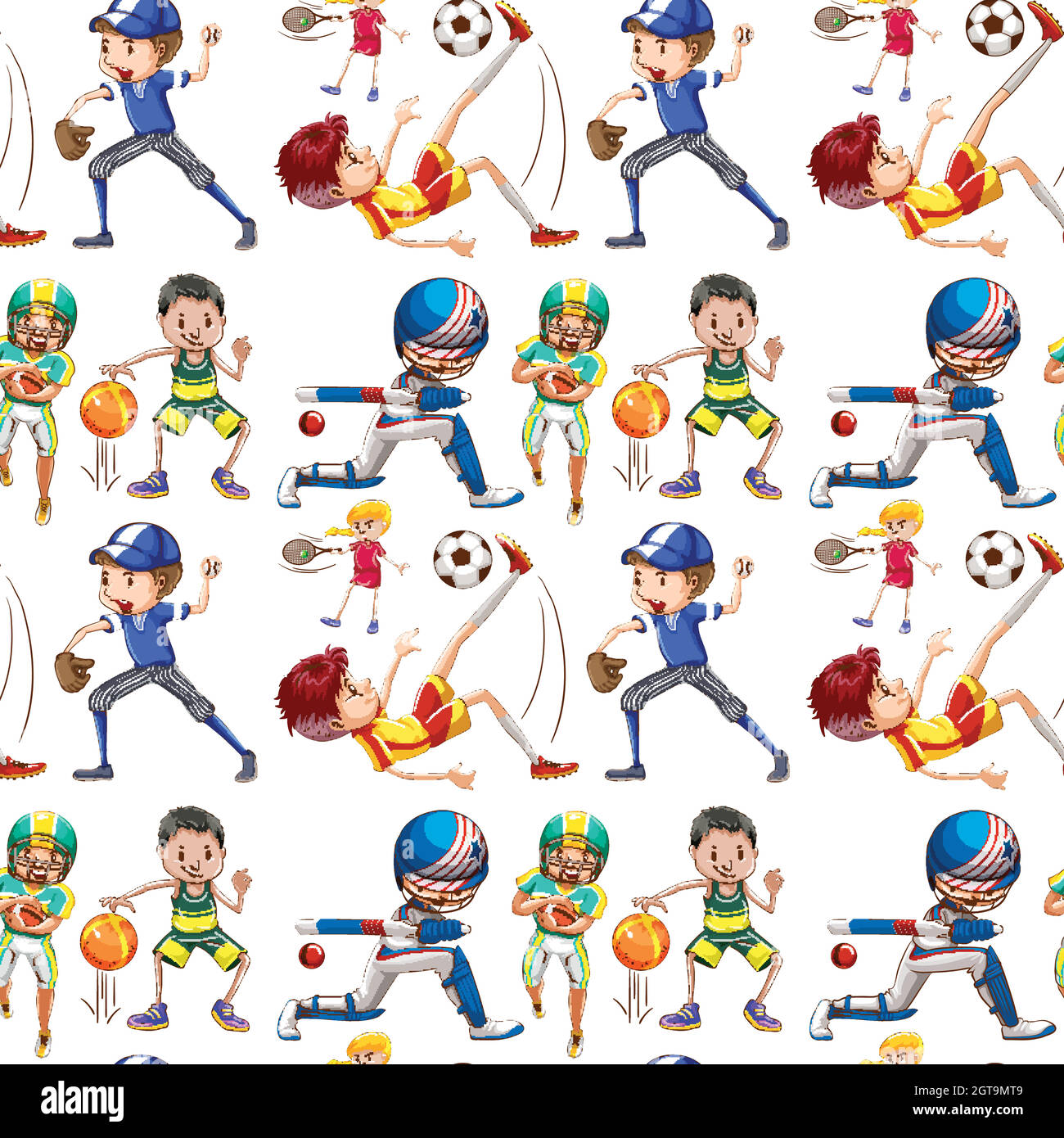 Sfondo perfetto per le persone che praticano sport Illustrazione Vettoriale