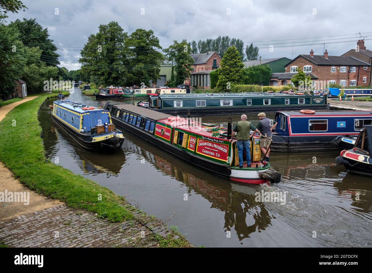 Great Haywood Marina sullo Staffordshire e sul canale Worcestershire, Great Haywood, Staffordshire Foto Stock