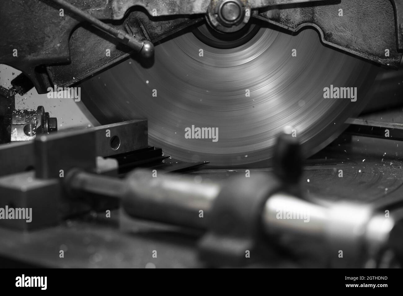 Industria metallurgica: Lavorazione dei metalli superficie interna in acciaio Foto Stock