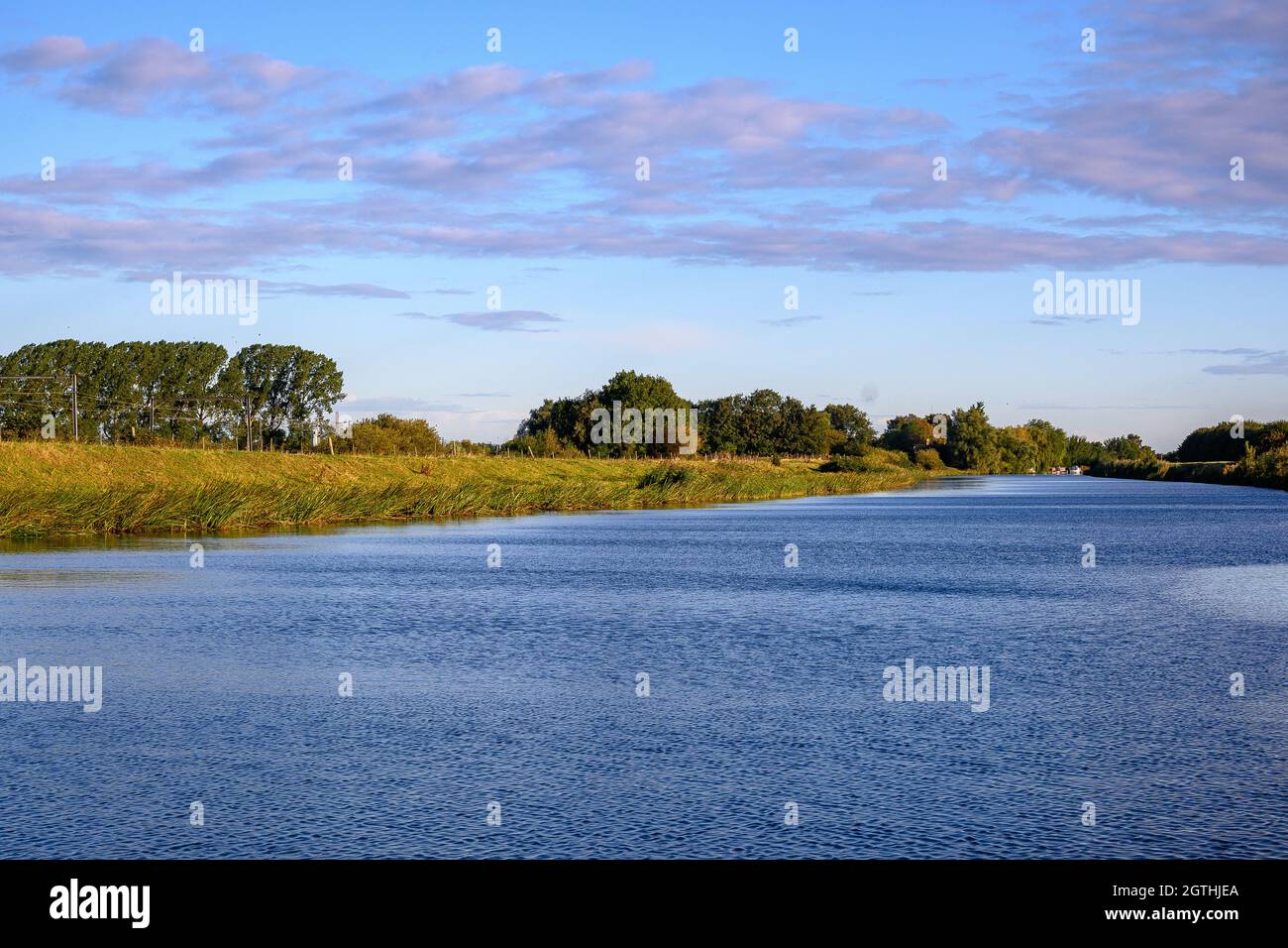 Fiume Great Ouse vicino a Littleport, Cambridgeshire Foto Stock