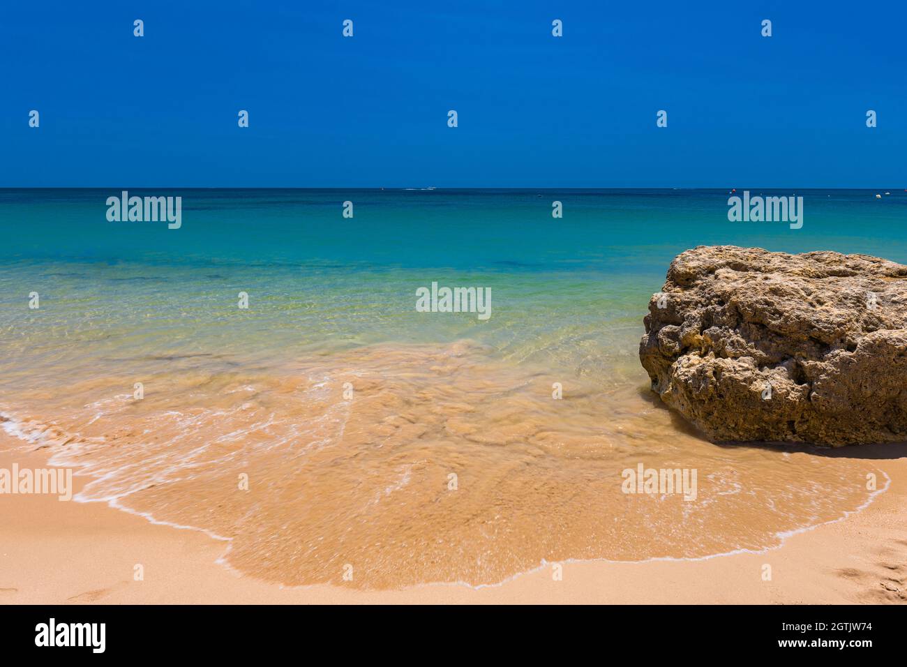 Foto panoramiche aeree di Praia da Balaia e Praia de Santa Eulalia Portogallo, Algarve Albufeira Foto Stock