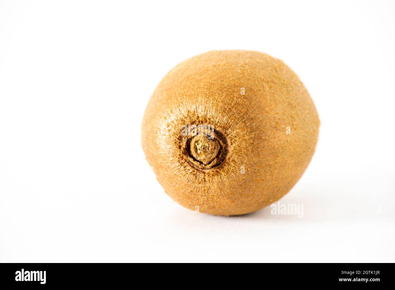 Kiwi Fruit macro close up, sfondo bianco, formato orizzontale Foto Stock