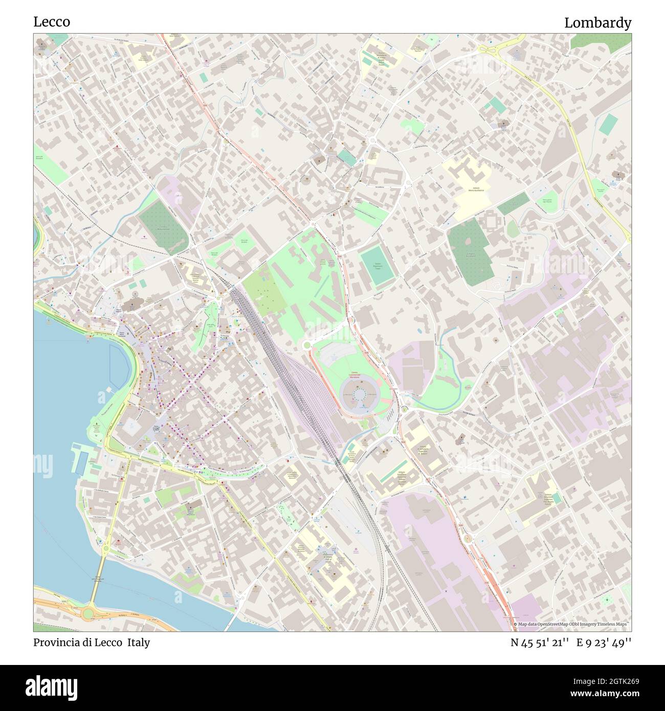 Mappa di lecco Immagini senza sfondo e Foto Stock ritagliate Alamy