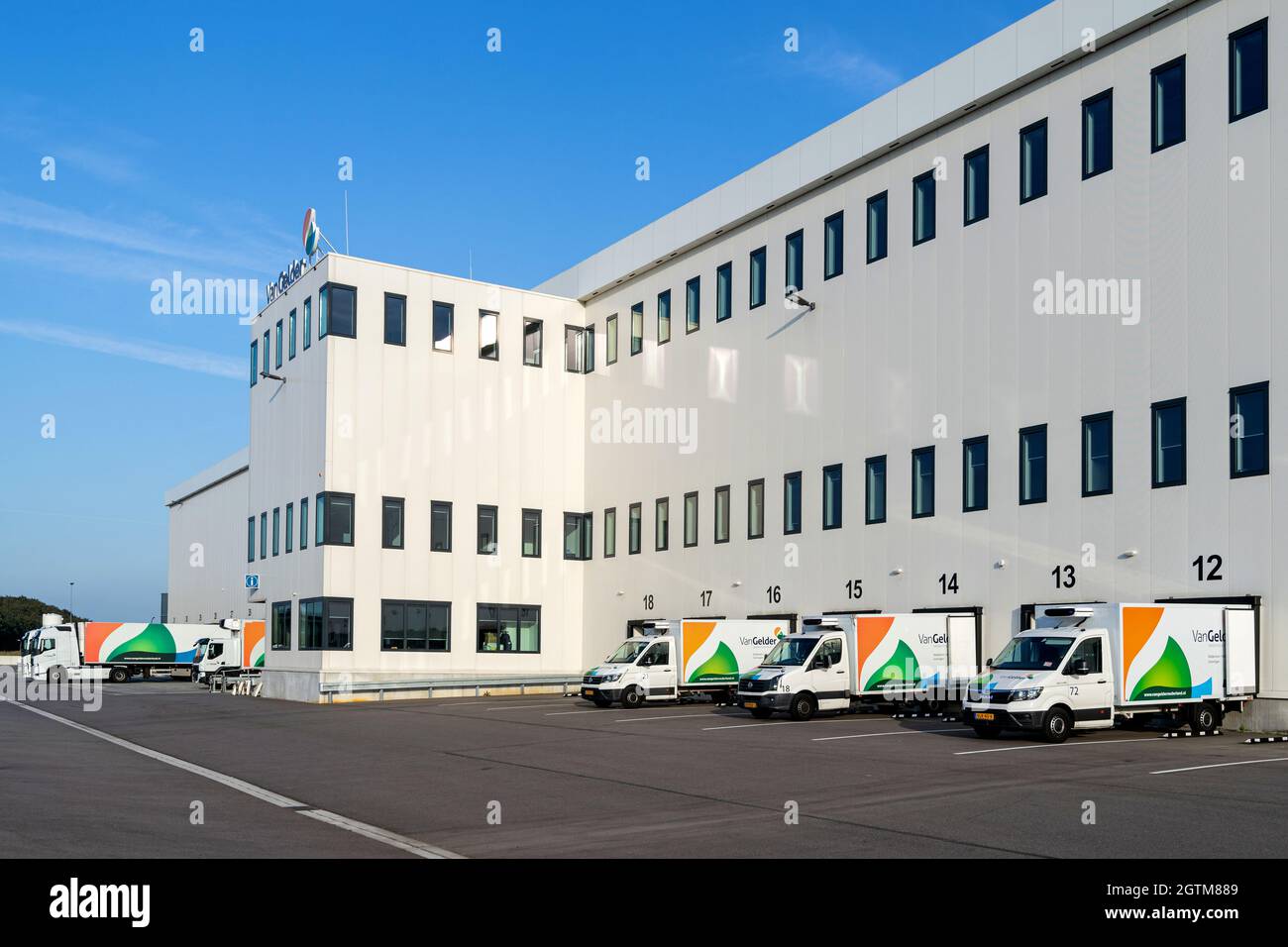 Sede centrale di Van Gelder a Ridderkerk, Paesi Bassi Foto Stock