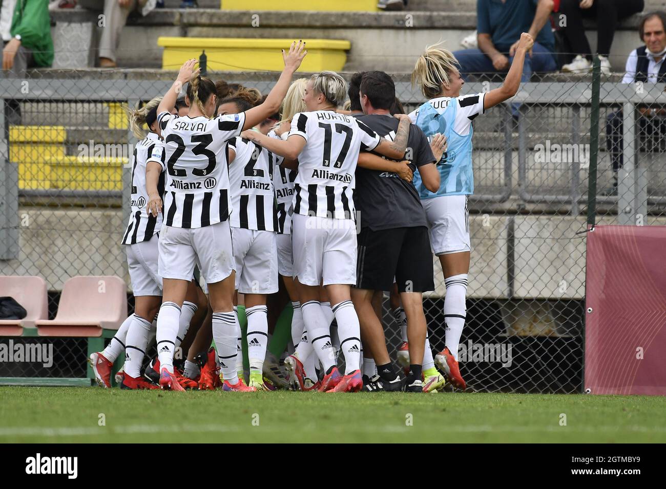 Juventus durante la Serie delle Donne Una partita tra ROMA E Juventus allo Stadio tre Fontane il 02 ottobre 2021 a Roma. Foto Stock