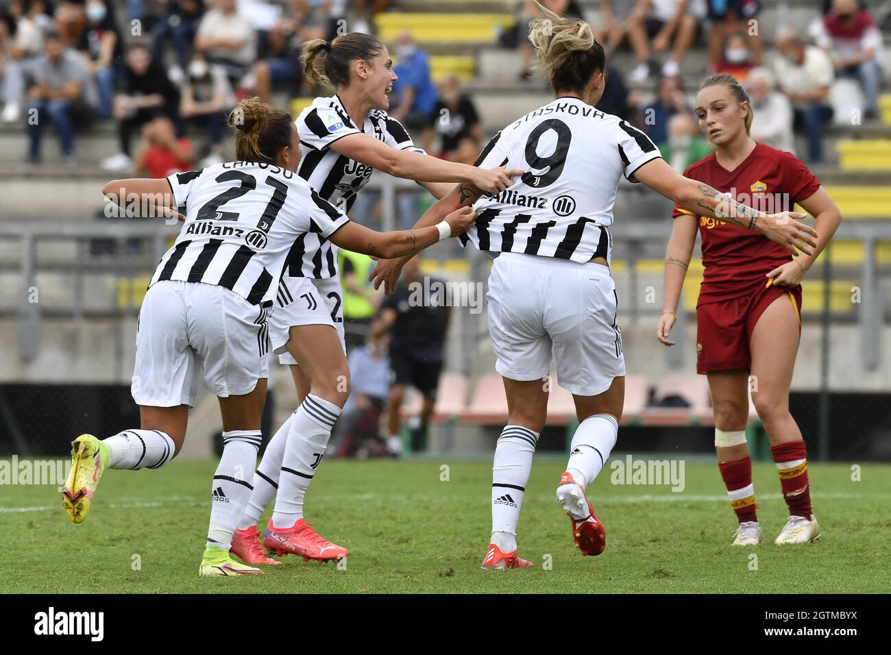 Andrea Staskova della Juventus Donne in azione durante la Serie delle Donne Una partita tra AS Roma e Juventus allo Stadio tre Fontane il 02 ottobre 2021 a Roma, Italia. Foto Stock