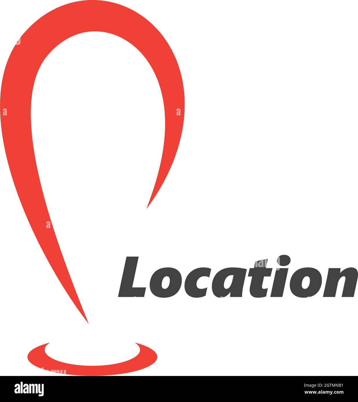 Punto di posizione immagine vettoriale del logo Illustrazione Vettoriale