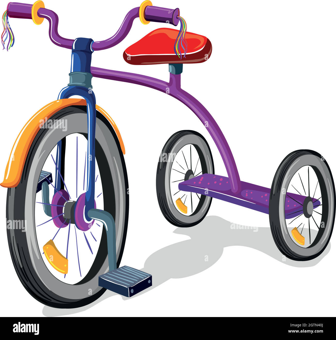 Una bicicletta Illustrazione Vettoriale