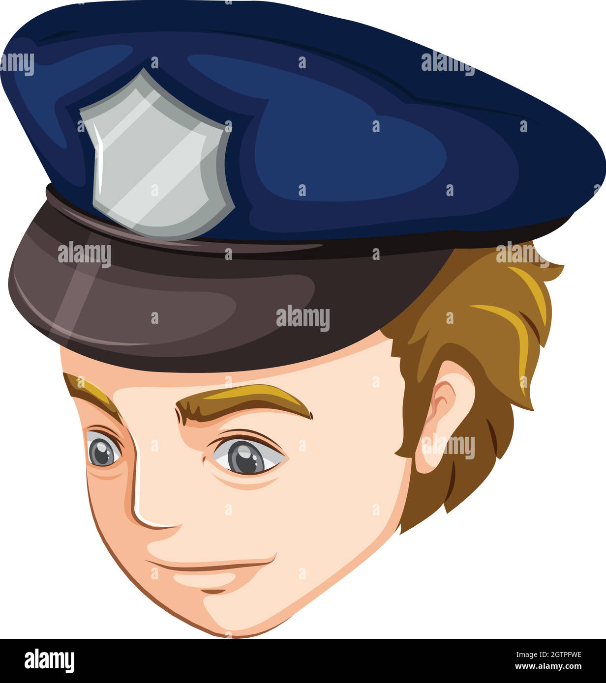 Un poliziotto Illustrazione Vettoriale