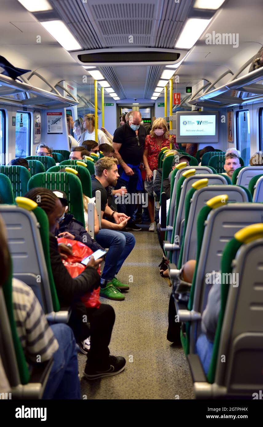 All'interno del trasporto ferroviario su West Midlands Railroad, Regno Unito Foto Stock