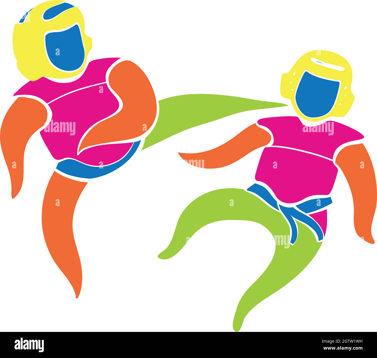 Sport icona design per judo Illustrazione Vettoriale