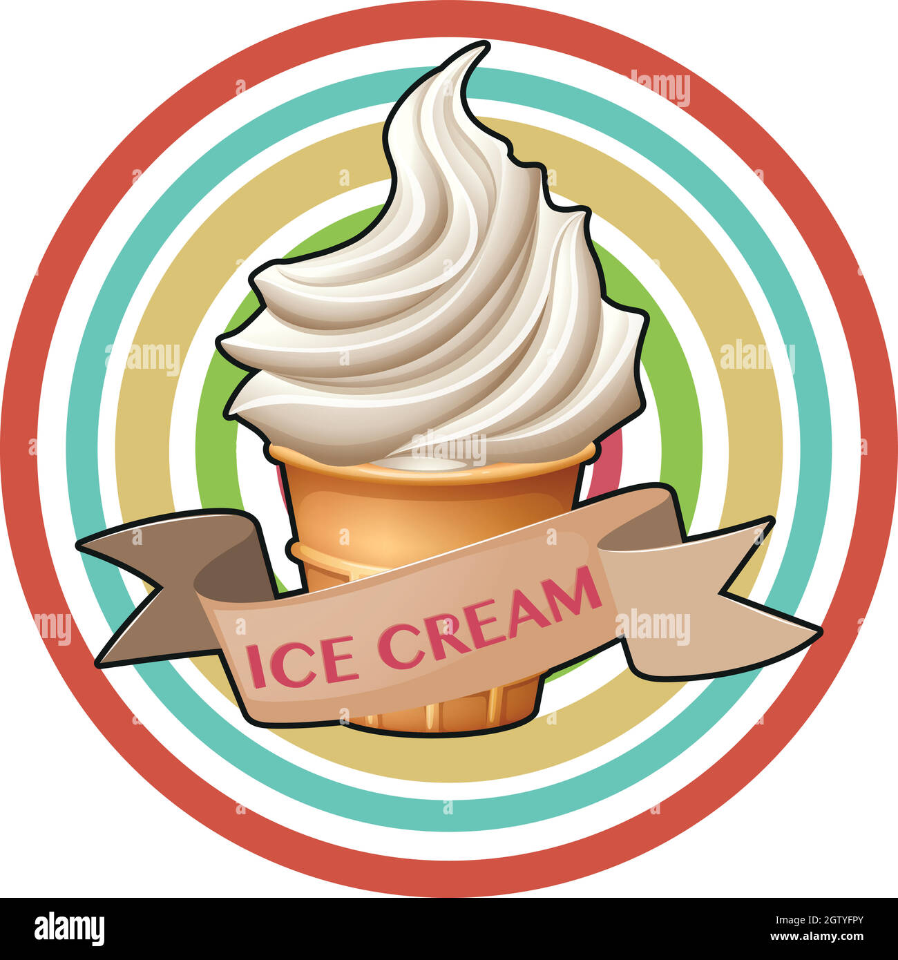 Ice Cream Illustrazione Vettoriale