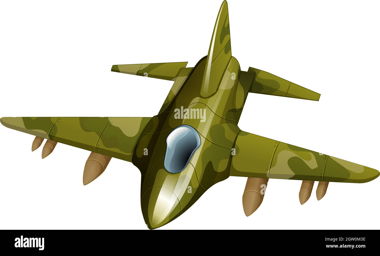 Un jetplane da caccia Illustrazione Vettoriale
