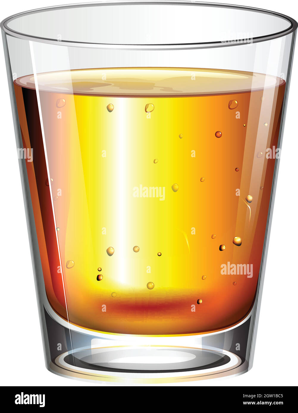 Un bicchiere di cocktail Illustrazione Vettoriale