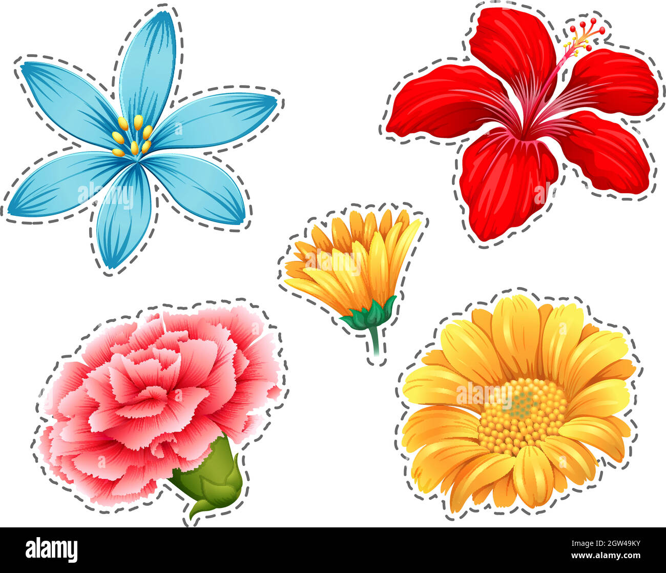 Tipi di fiori immagini e fotografie stock ad alta risoluzione - Alamy