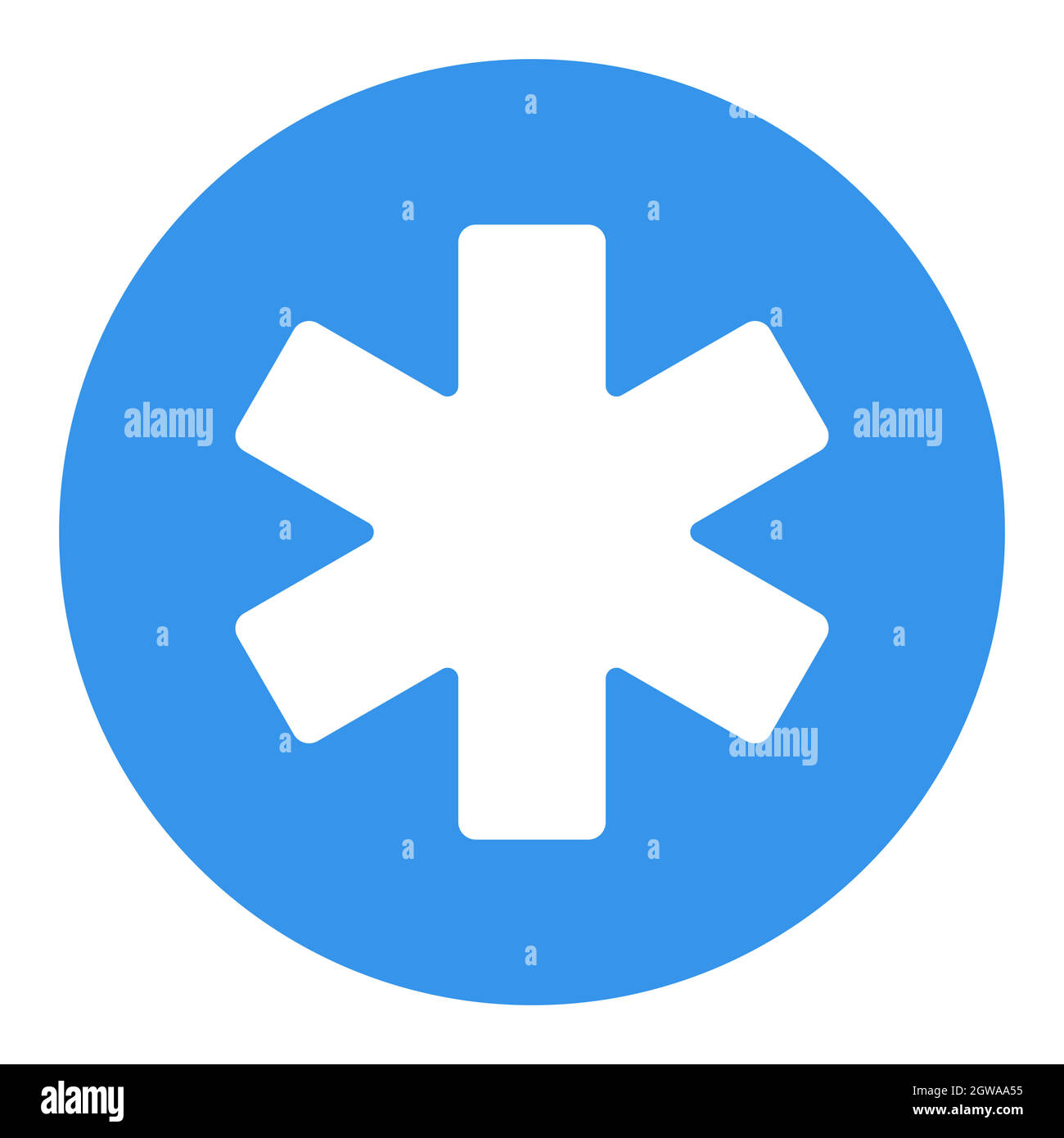 Medico di emergenza glyph vettore bianco glyph icona Illustrazione Vettoriale