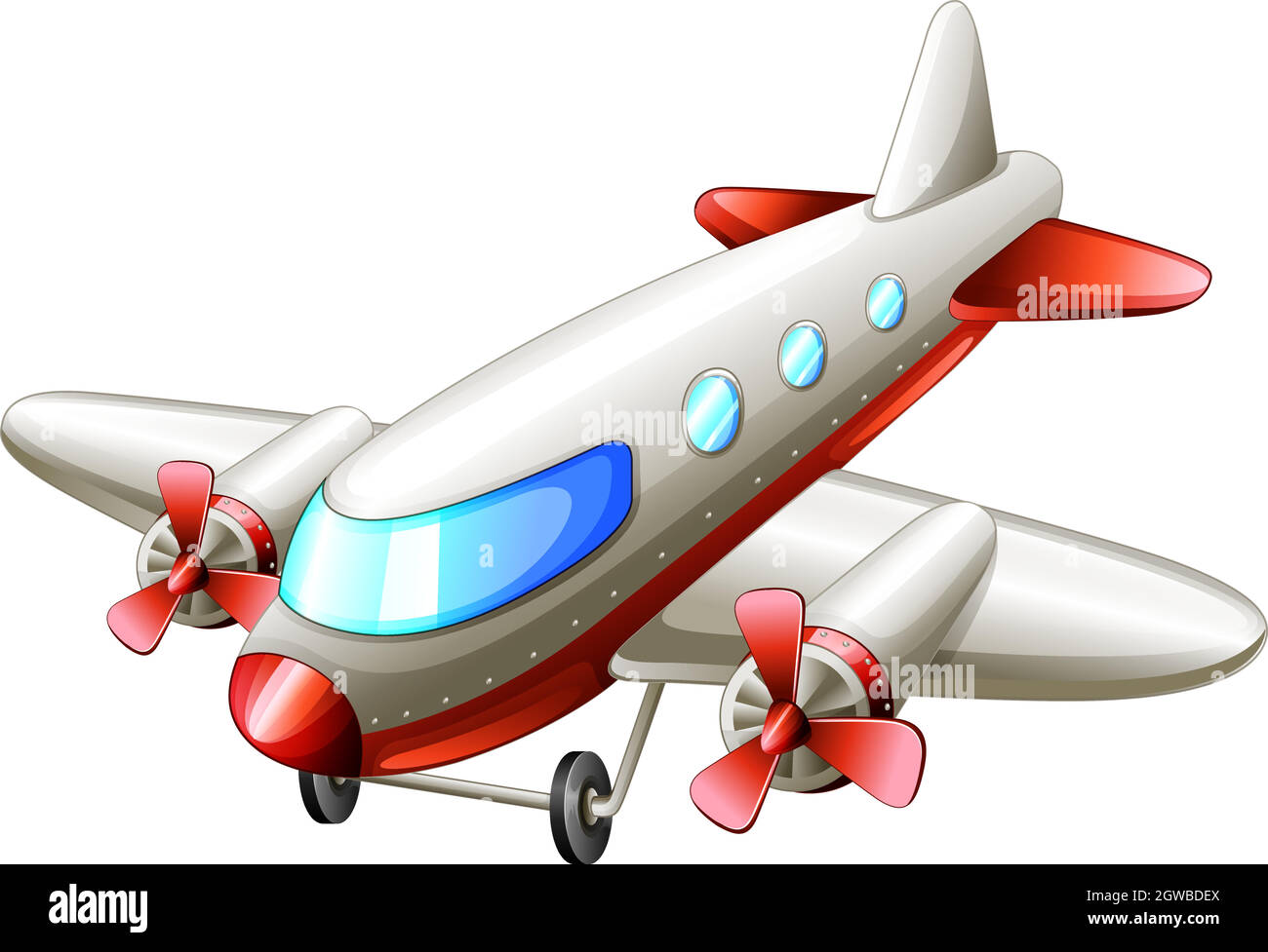 Un aereo dell'annata Illustrazione Vettoriale