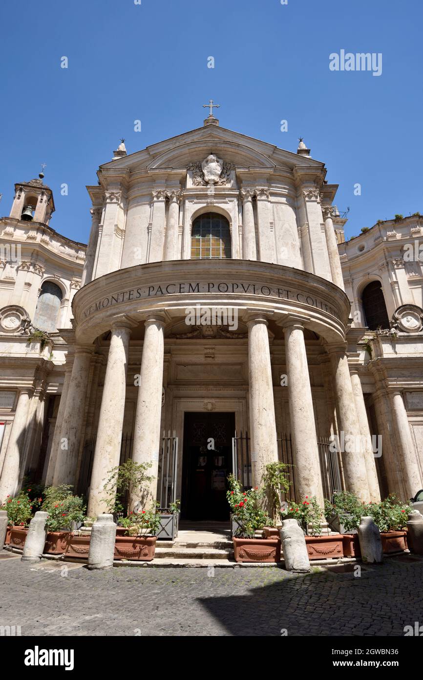 Italia, Roma, chiesa di Santa Maria della Pace Foto Stock