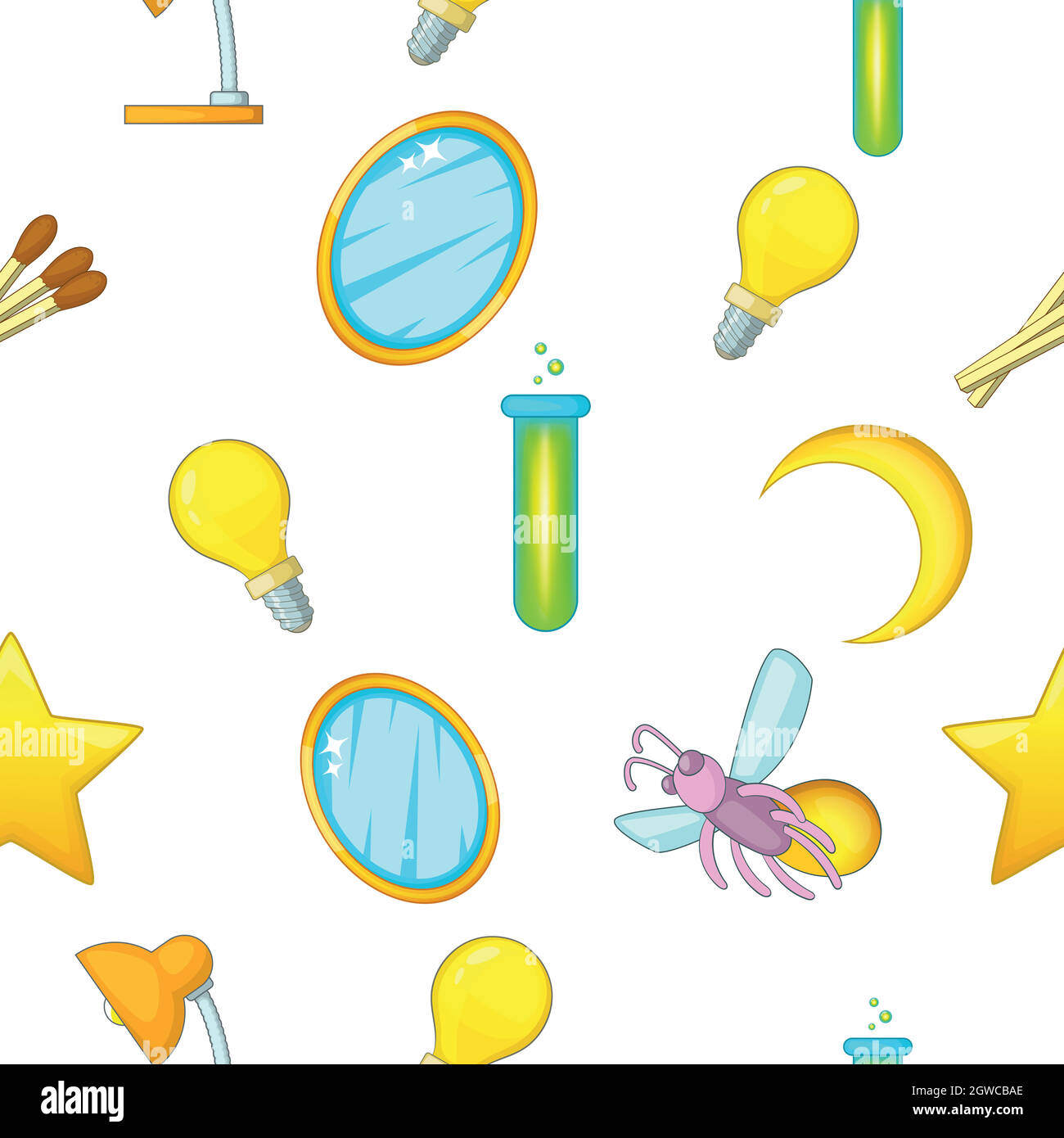 Modello di radianza, stile cartoon Illustrazione Vettoriale