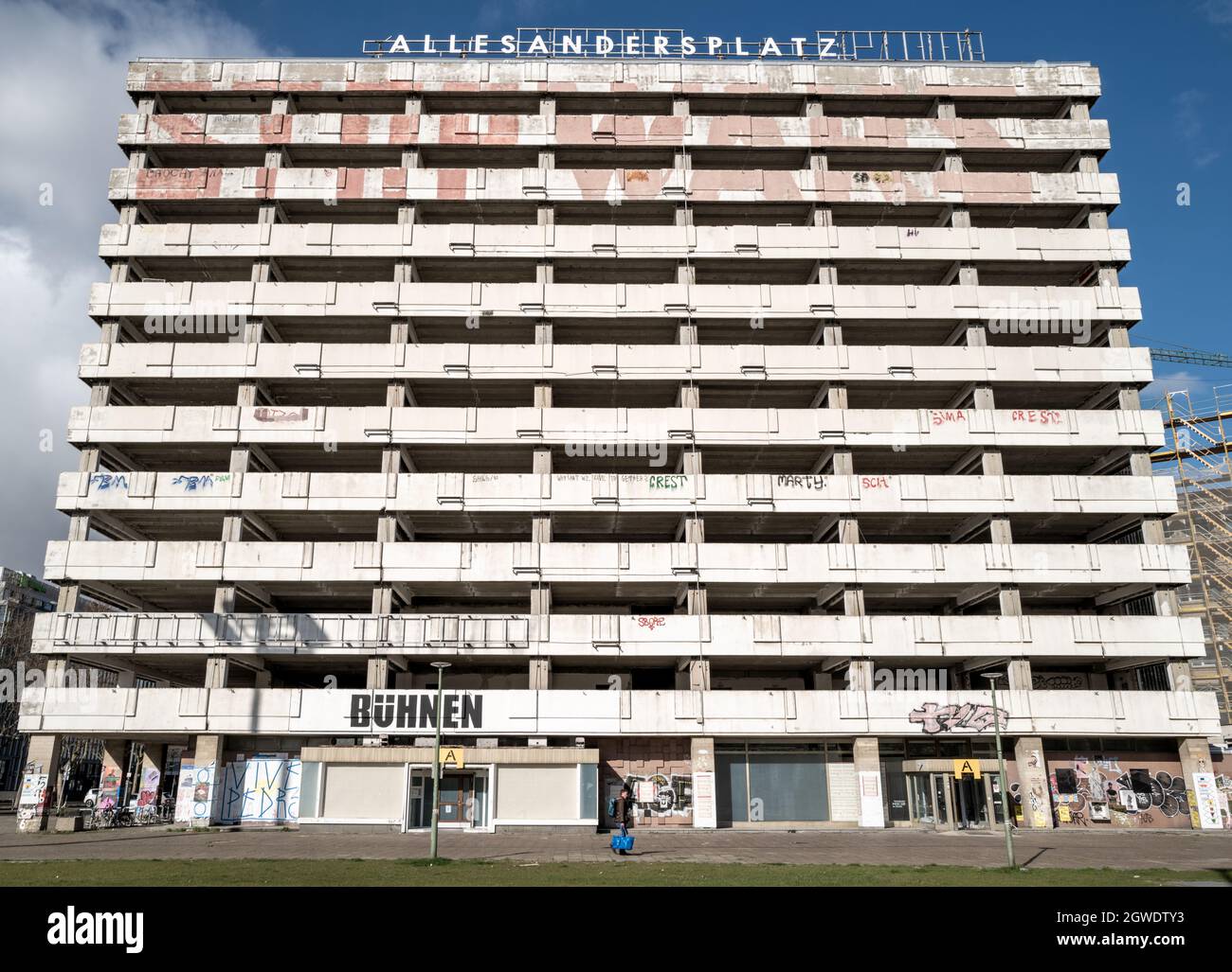 Architettura socialista, Casa delle statistiche, otto-Braun-Straße, Germania Foto Stock