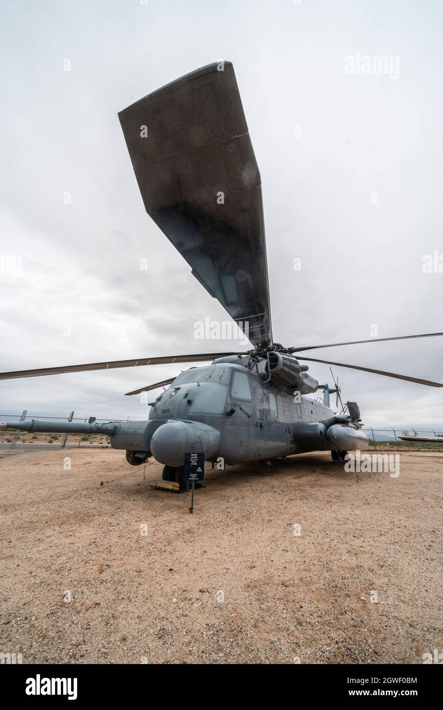 Un elicottero Sikorsky MH-53M Pave Low IV Combat Search & Rescue nel Pima Air & Space Museum, Tucson, Arizona. Foto Stock