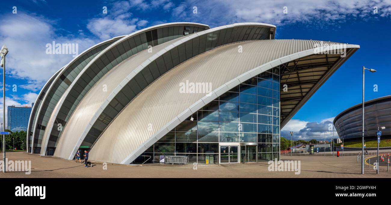 Glasgow COP26 luogo di cambiamento climatico Foto Stock