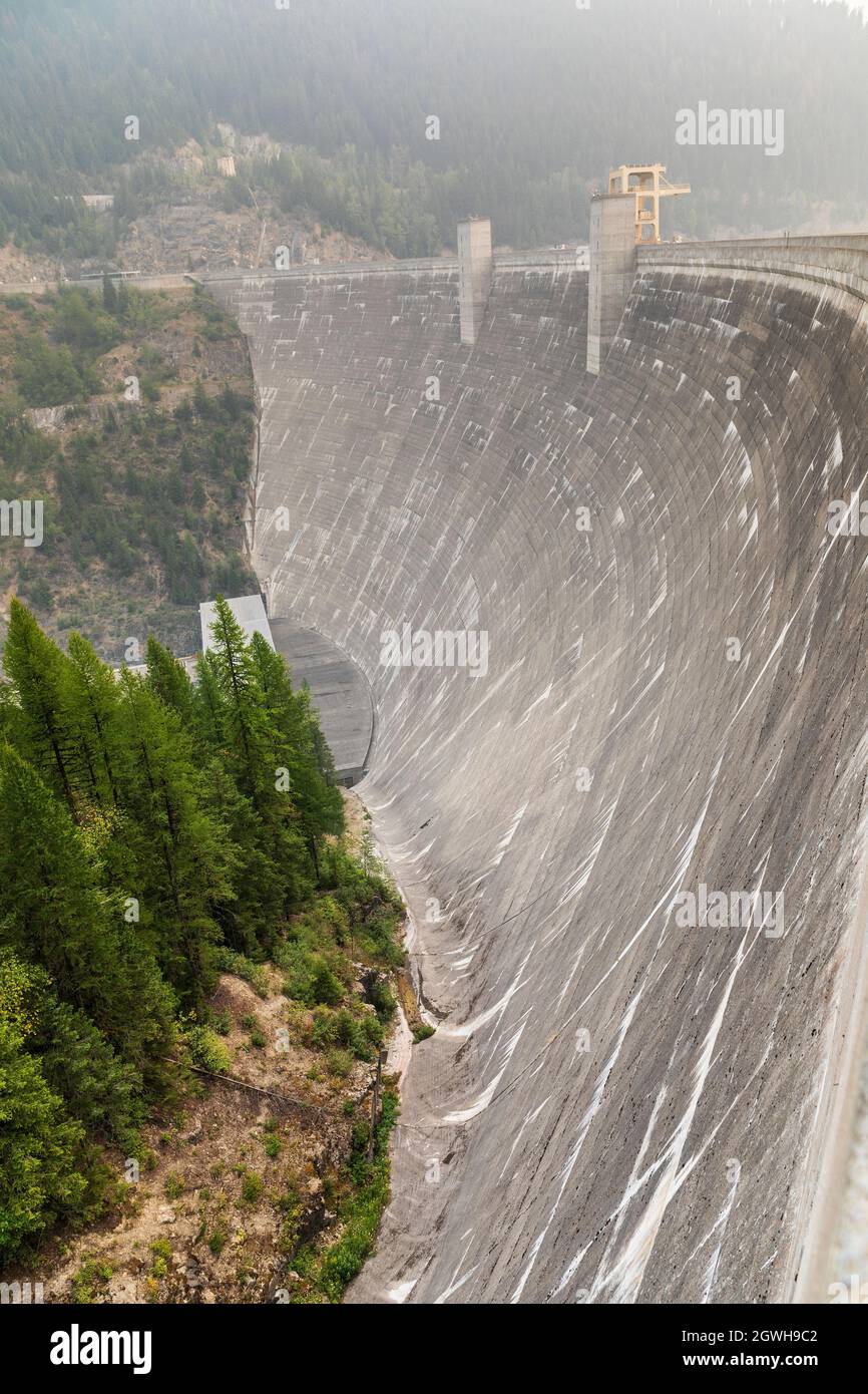 Hungry Horse Dam, Flathead National Forest, Montana, USA Foto Stock