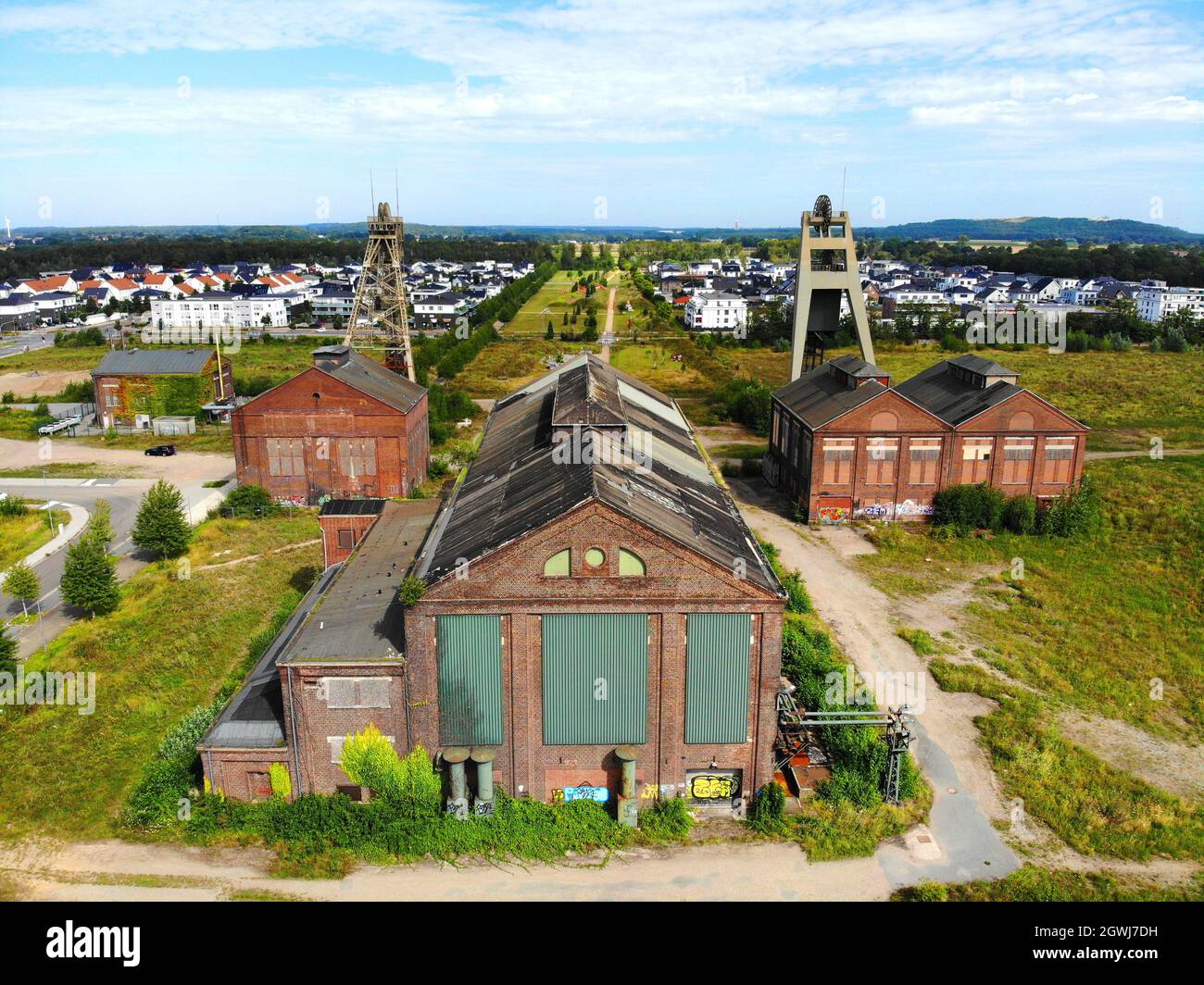 Die ehemalige Zeche Niederberg a Neukirchen-Vlyn Foto Stock