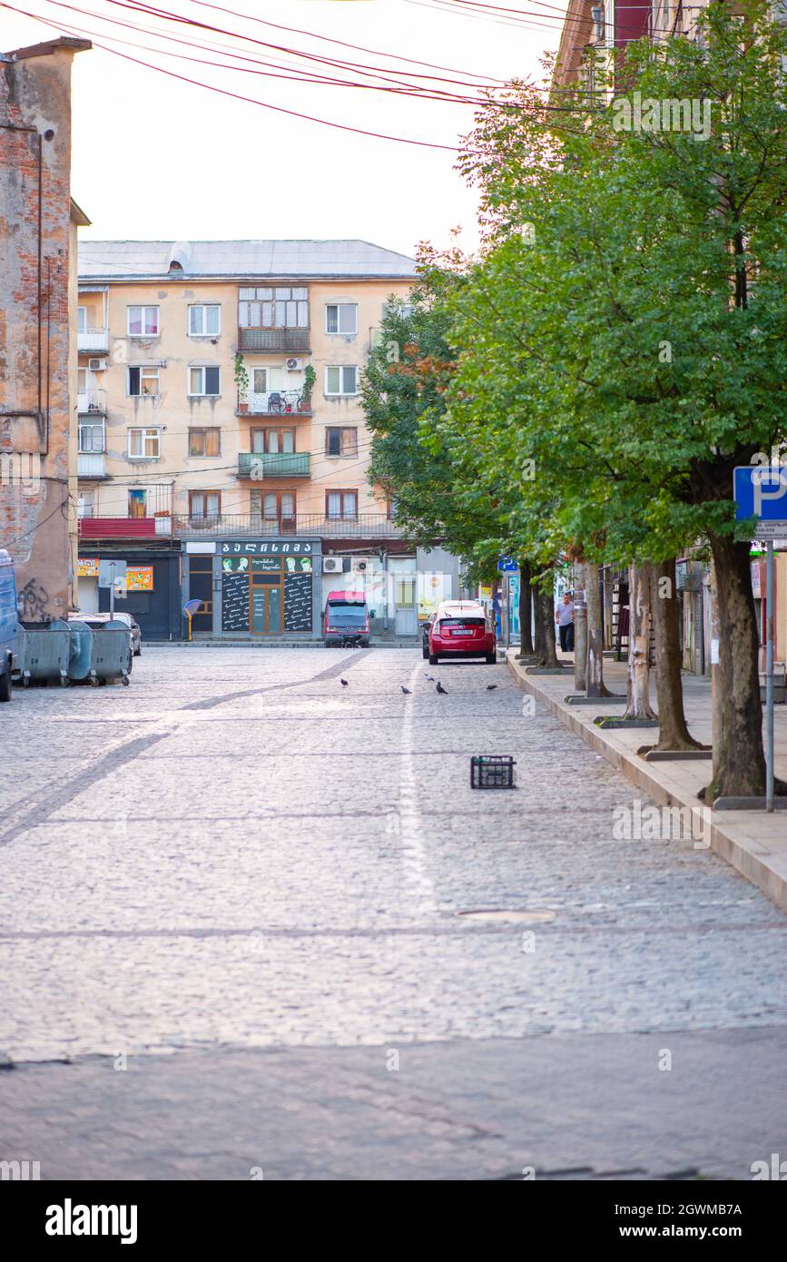 mattina presto in georgia nella città di kutaisi Foto Stock