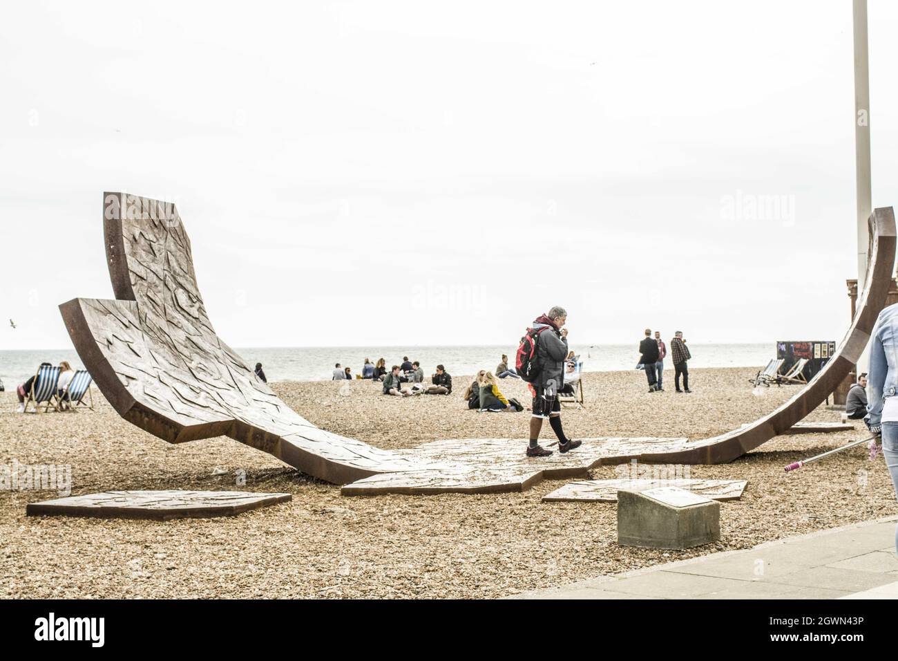 Lungomare di Brighton Foto Stock