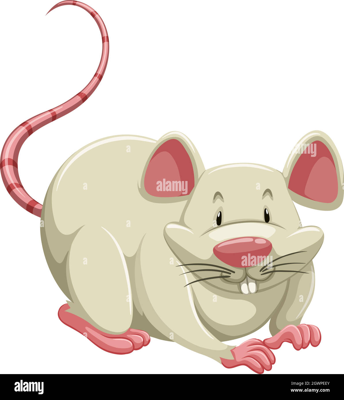 Mouse bianco Illustrazione Vettoriale