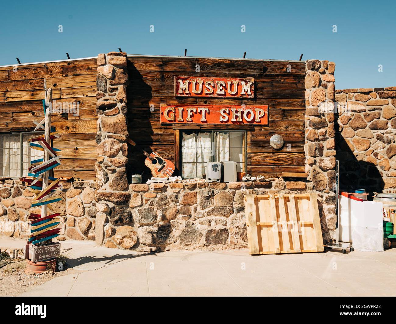 Cool Springs Station, sulla Route 66 vicino a Oatman, Arizona Foto Stock