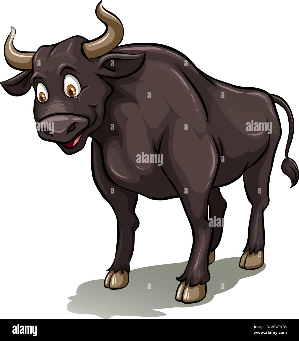 Un idioma che mostra un toro Illustrazione Vettoriale
