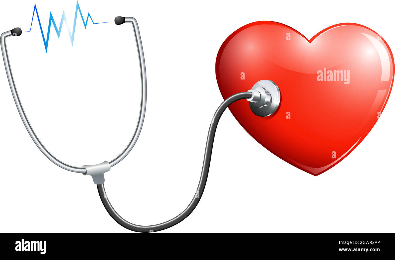 Una frequenza cardiaca Illustrazione Vettoriale