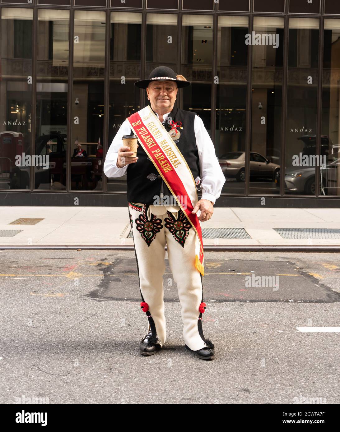 84th annuale Pulaski Day Parade a New York City - 3 ottobre 2021 Foto Stock